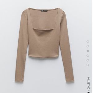 Zara cropped t-shirt